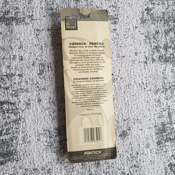 Mickey Unlimited Cosmick Sawdust Pencil Co 1995 Sealed Pencil Pack of 5 - Picture 5 of 5